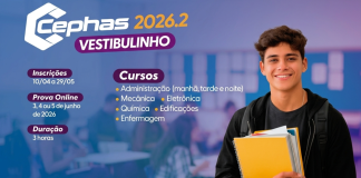 Vestibulinho do Cephas terá prova online e 360 vagas