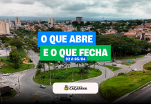 O que abre e fecha entre os dias 2 e 5 de abril