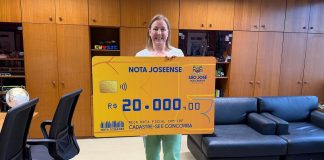 Aposentada ganha 1º prêmio de R$ 20 mil da Nota Joseense