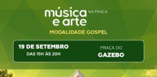 Prefeitura realiza Música e Arte na Praça neste Sábado, dia 19
